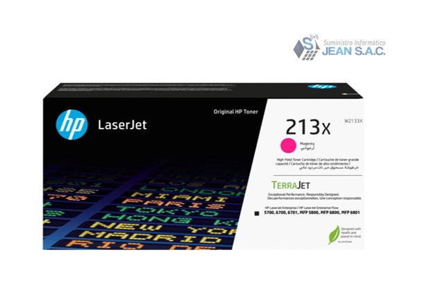 Tóner HP 213X Magenta – Alta Capacidad (W2133X)
