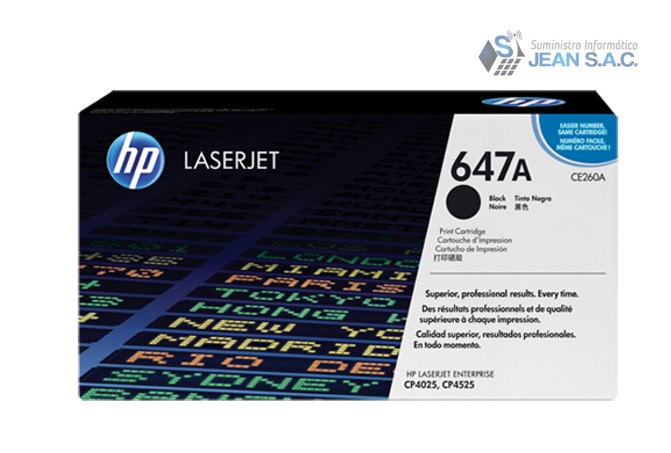 Tóner HP 647A Negro – CE260A