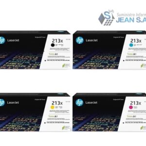 Pack de Tóner HP 213X – Negro, Cian, Magenta y Amarillo (Alta Capacidad)