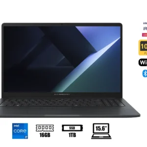 Laptop Asus Core I7-1355u Experbook B1503cva-nj2188 (90nx0801-m02cb0) Pantalla 15.6", Ram 16gb, Ssd 1tb, Intel Uhd Graphics, S/sistema Es, 13gen.