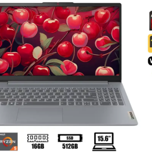Laptop Lenovo Ryzen 5-7520u Ideapad Slim 3 15amn8 (82XQ00N6LM) 15.6" Fhd Tn, Ram 16gb, Ssd 512gb, S/s, Gris Artico