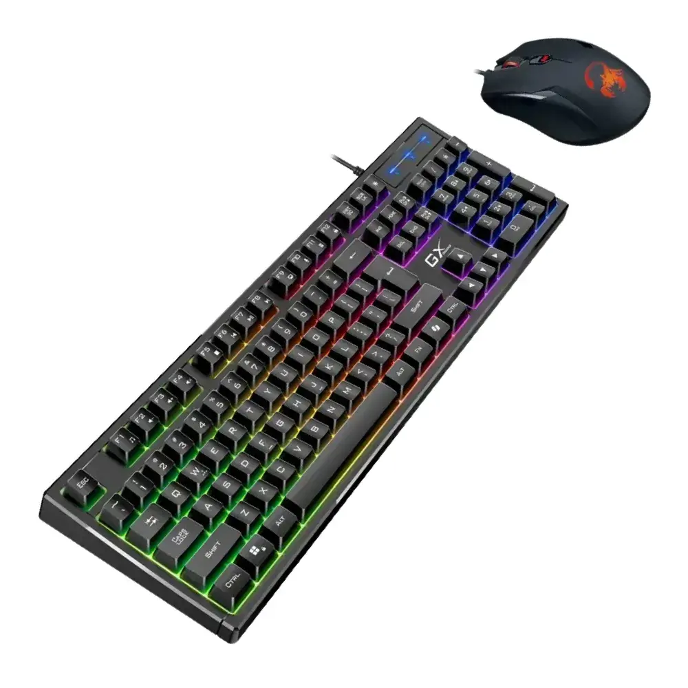 TECLADO GENIUS + MOUSE GX SCORPION KM-GX6 AI COPILOT GAMING RGB 19 TECLAS ANTI-GHOSTING 3200DPI BLACK - Imagen 2
