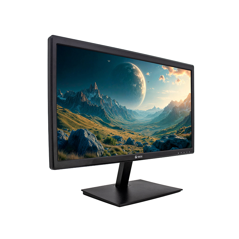 Monitor Plano TEROS TE-1916S, 19.5" HD TN, 75 Hz, 5ms, HDMI, VGA, AUDIO OUT, Parlantes - Imagen 2